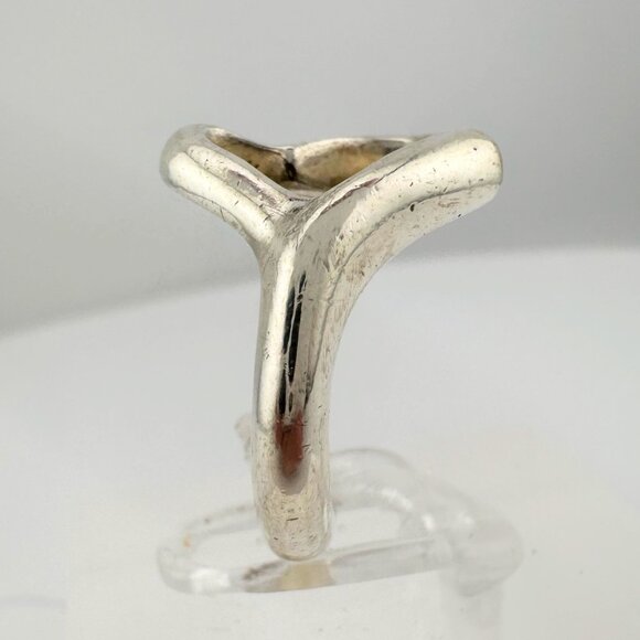Tiffany & Co Open Heart Ring - Sterling Silver - Size 5.5 - Picture 4 of 14